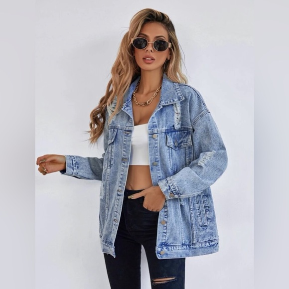 Oversized Denim Jacket - Picture 1 of 3